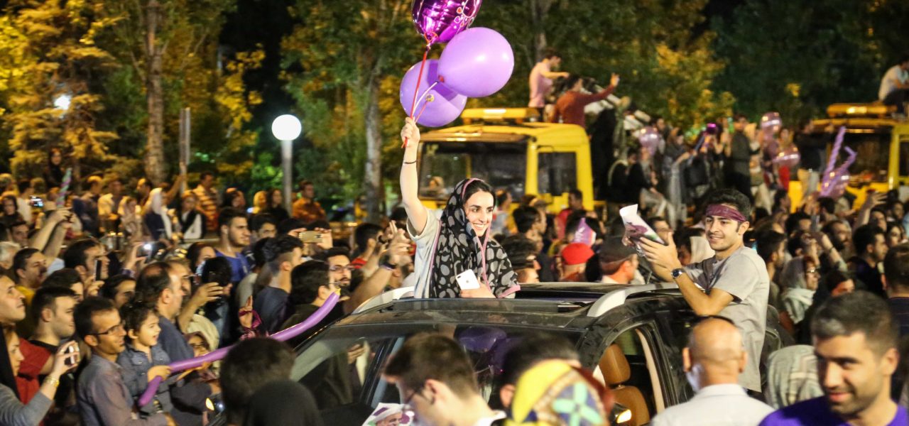 TEHRAN – A CITY CELEBRATING AFTER HASSAN ROUHANI WINS ELECTION